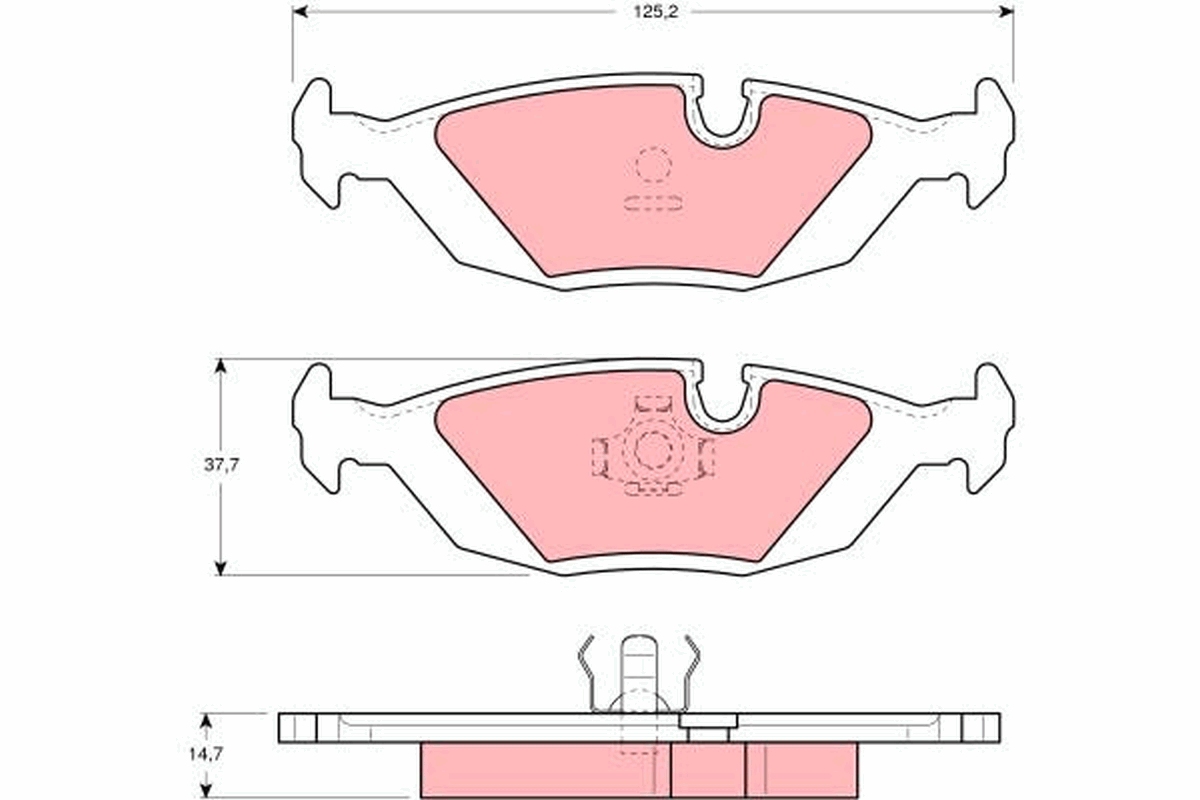 Placute frana TRW GDB1068