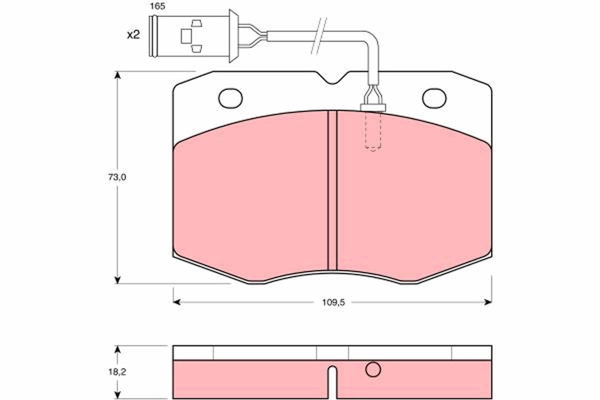Placute frana TRW GDB1111