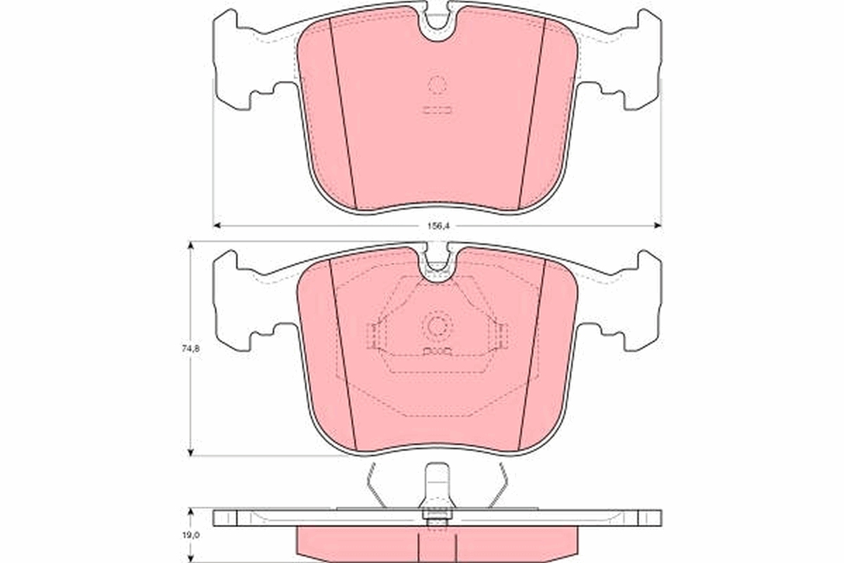 Placute frana TRW GDB1118