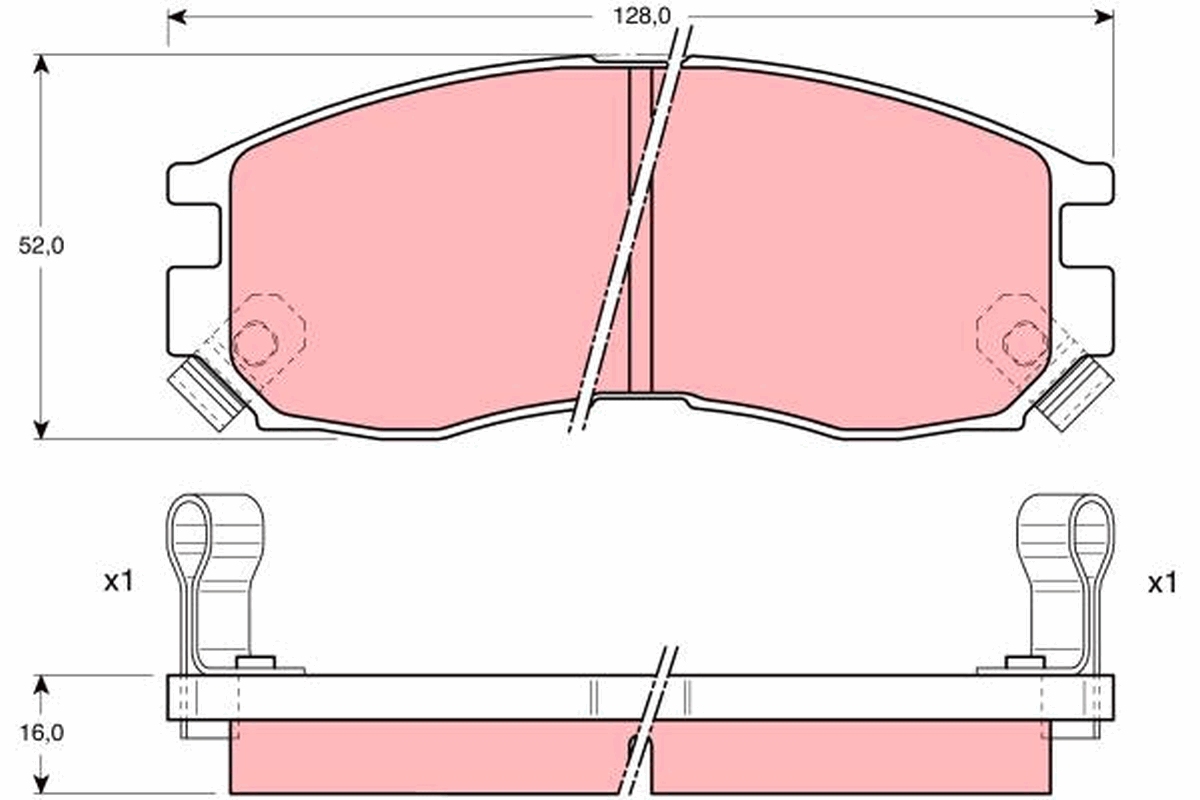 Placute frana TRW GDB1128