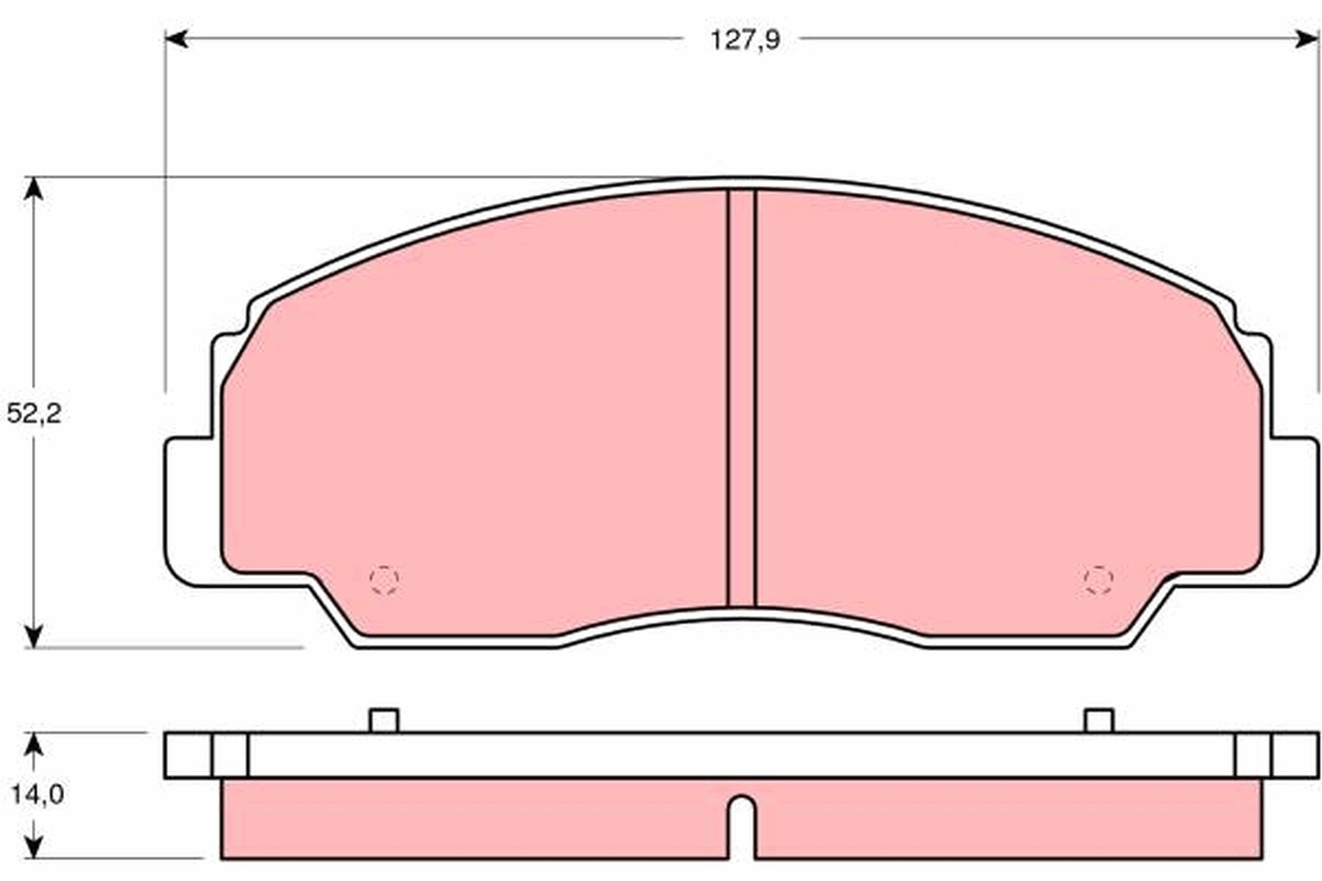 Placute frana TRW GDB1134