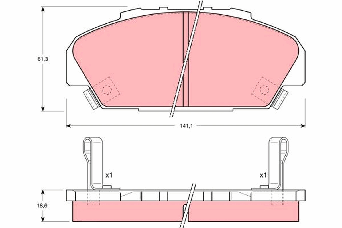 Placute frana TRW GDB1137