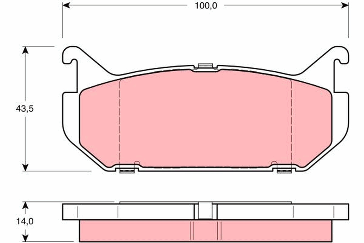 Placute frana TRW GDB1140