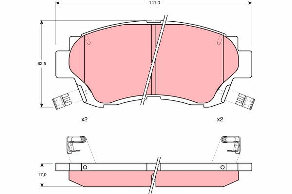 Placute frana TRW GDB1142