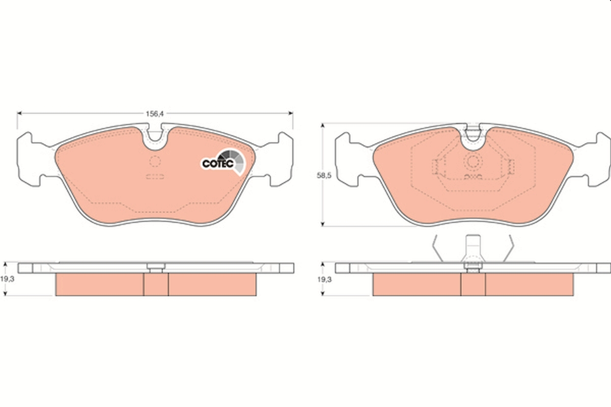 Placute frana TRW GDB1159