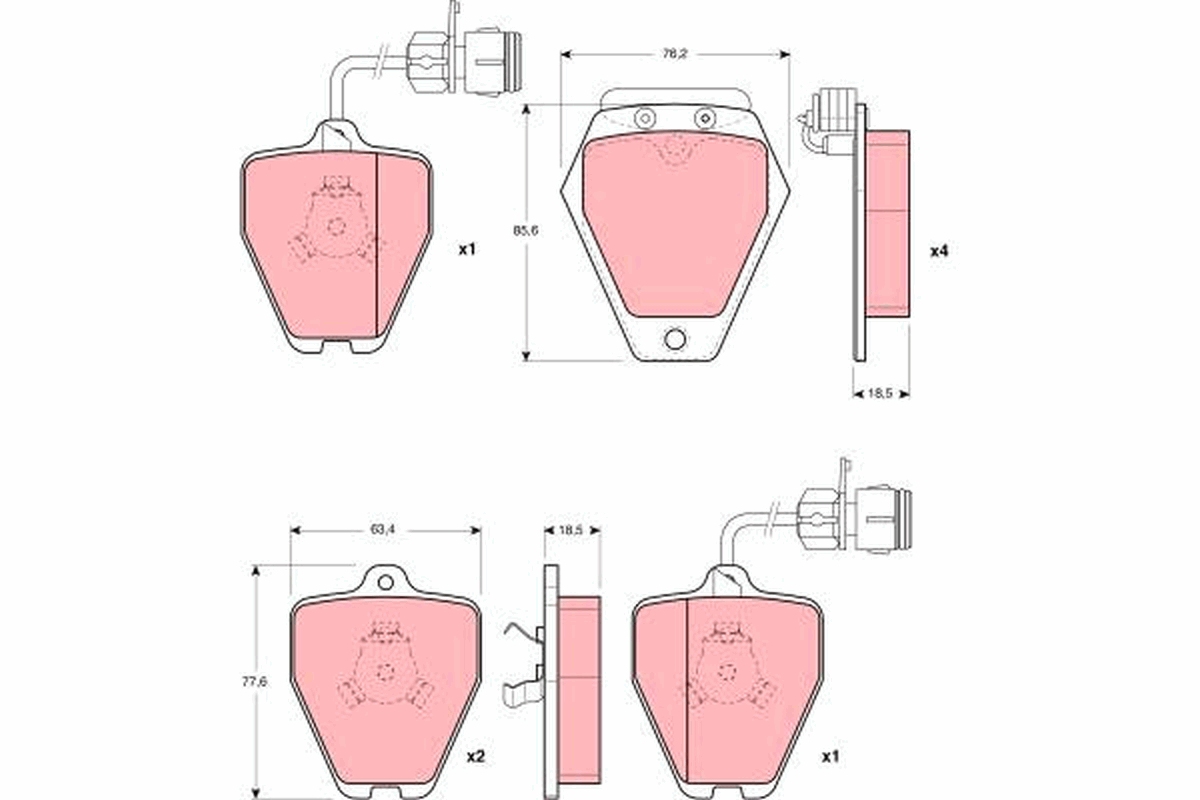 Placute frana TRW GDB1162