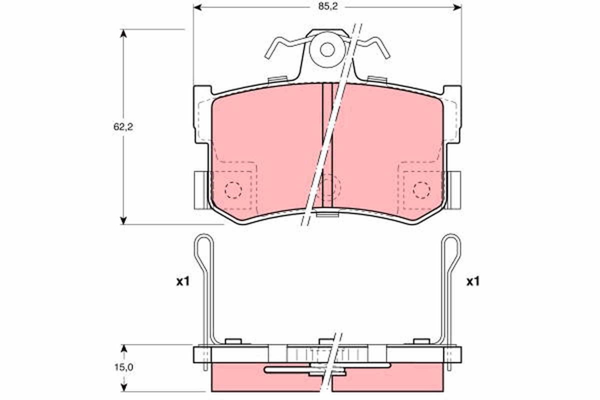 Placute frana TRW GDB1169
