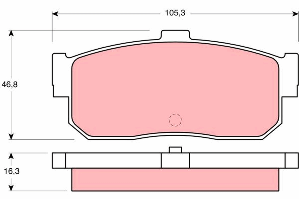 Placute frana TRW GDB1172