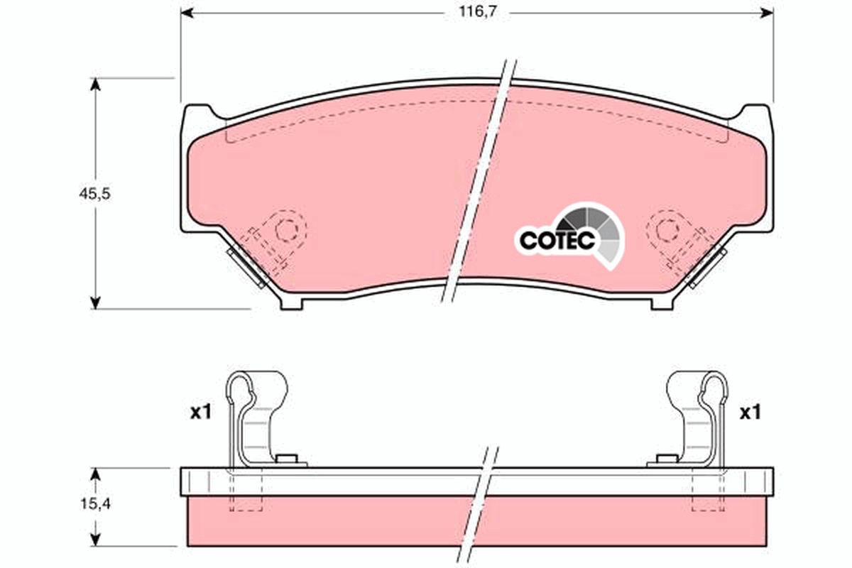 Placute frana TRW GDB1174