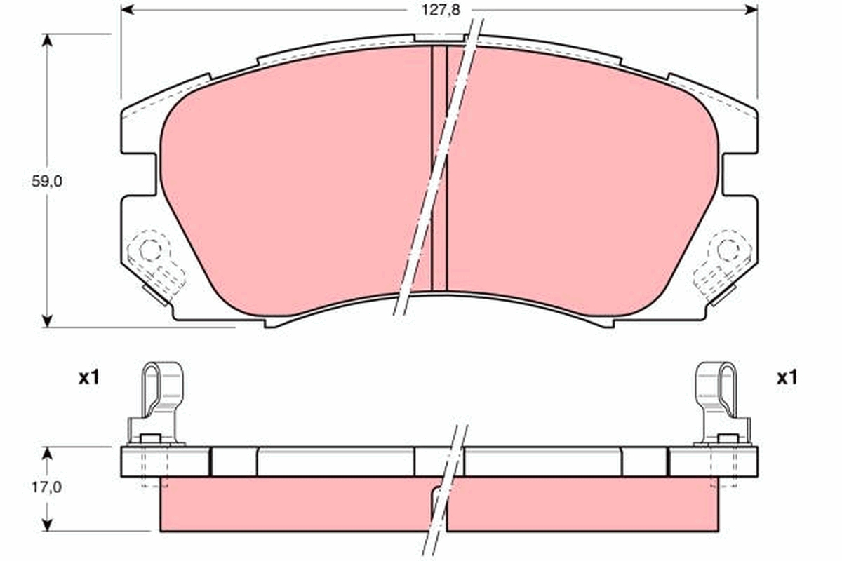 Placute frana TRW GDB1179
