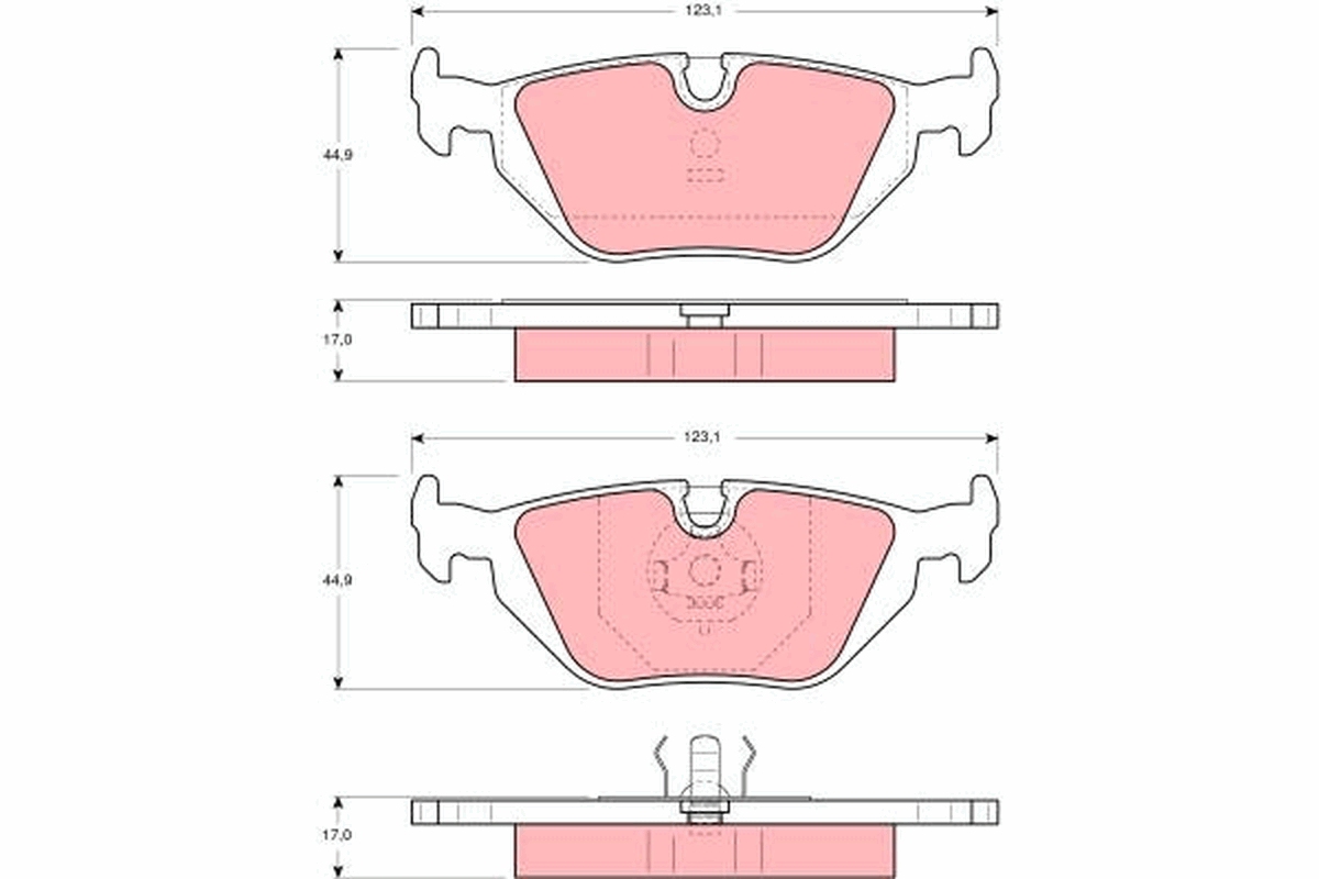 Placute frana TRW GDB1189