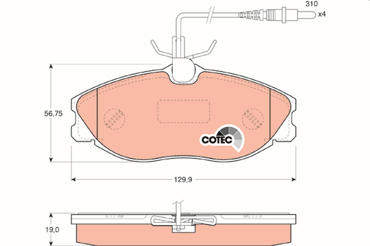 Placute frana TRW GDB1194