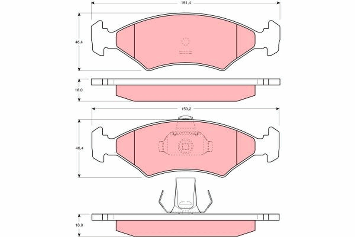 Placute frana TRW GDB1222
