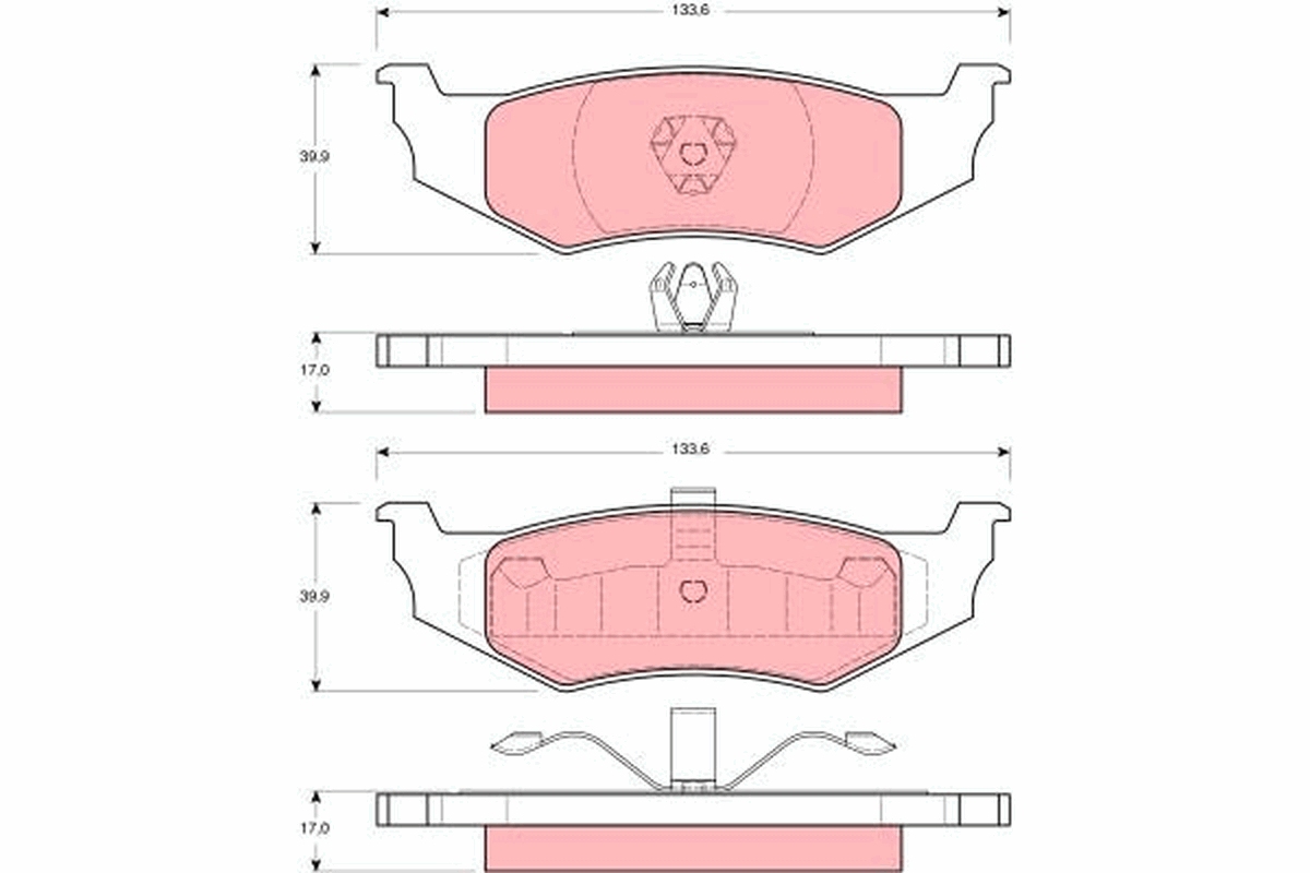Placute frana TRW GDB1234