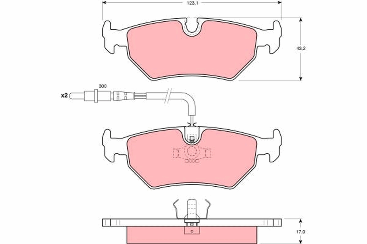 Placute frana TRW GDB1258