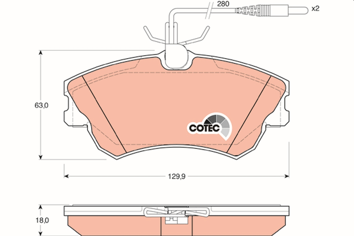 Placute frana TRW GDB1270