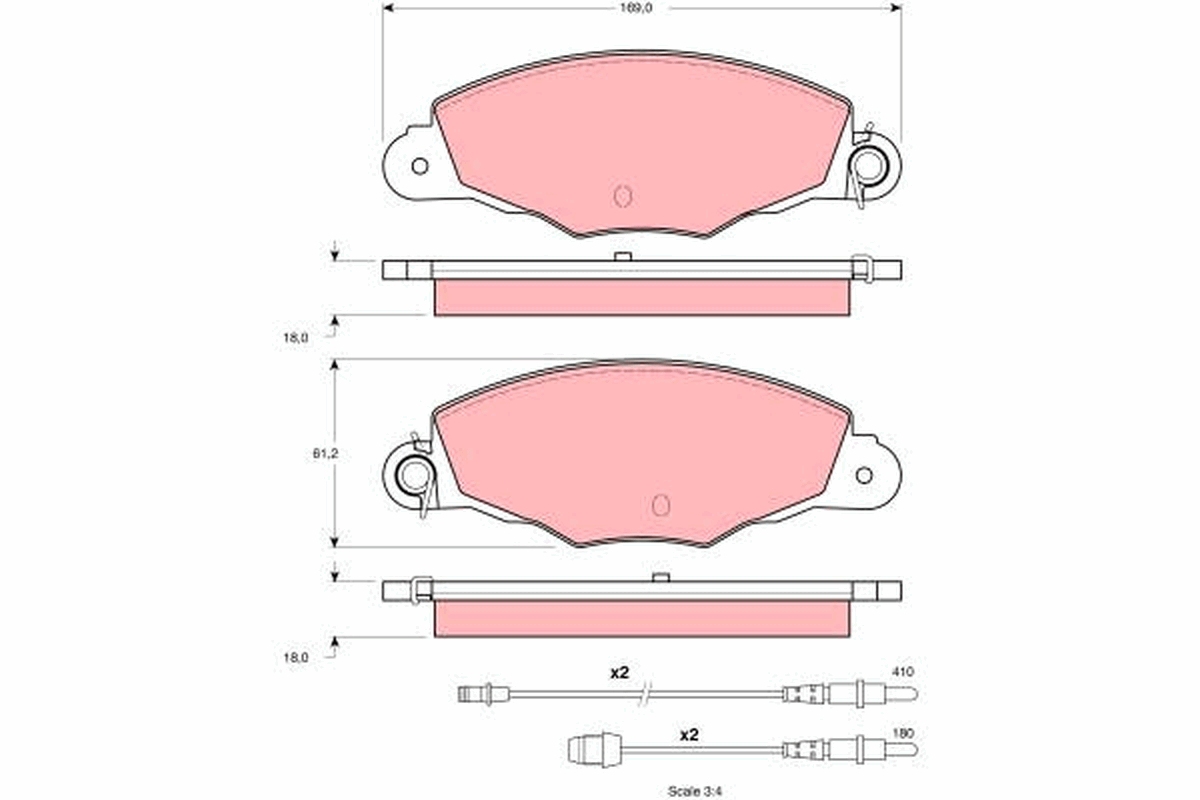 Placute frana TRW GDB1336
