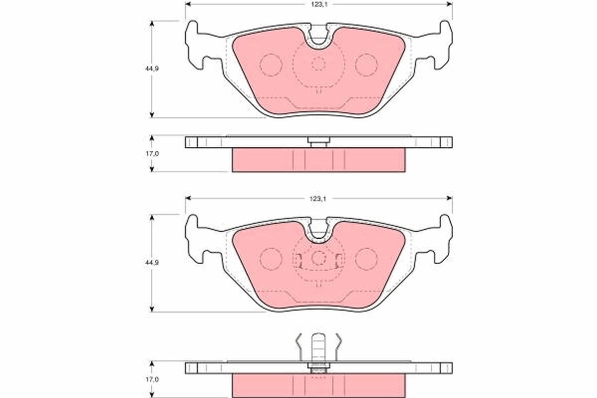 Placute frana TRW GDB1343
