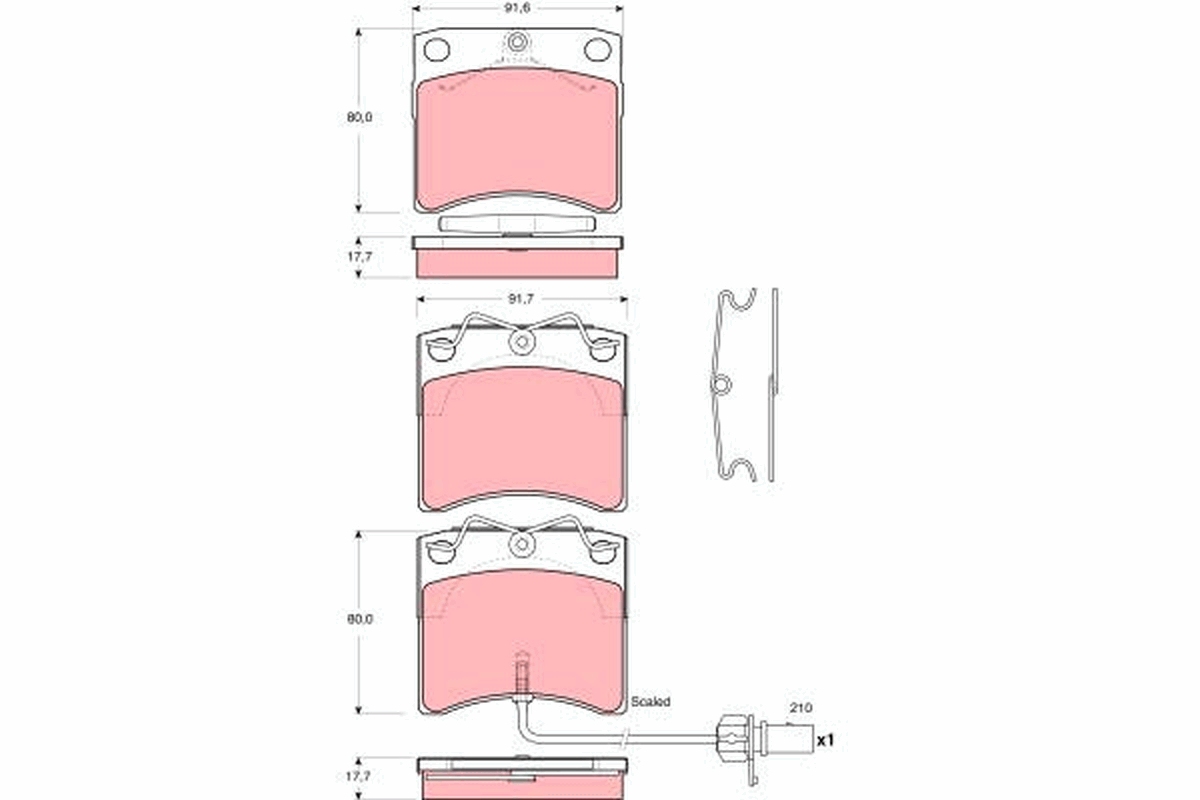 Placute frana TRW GDB1368