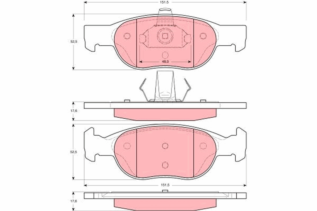 Placute frana TRW GDB1382