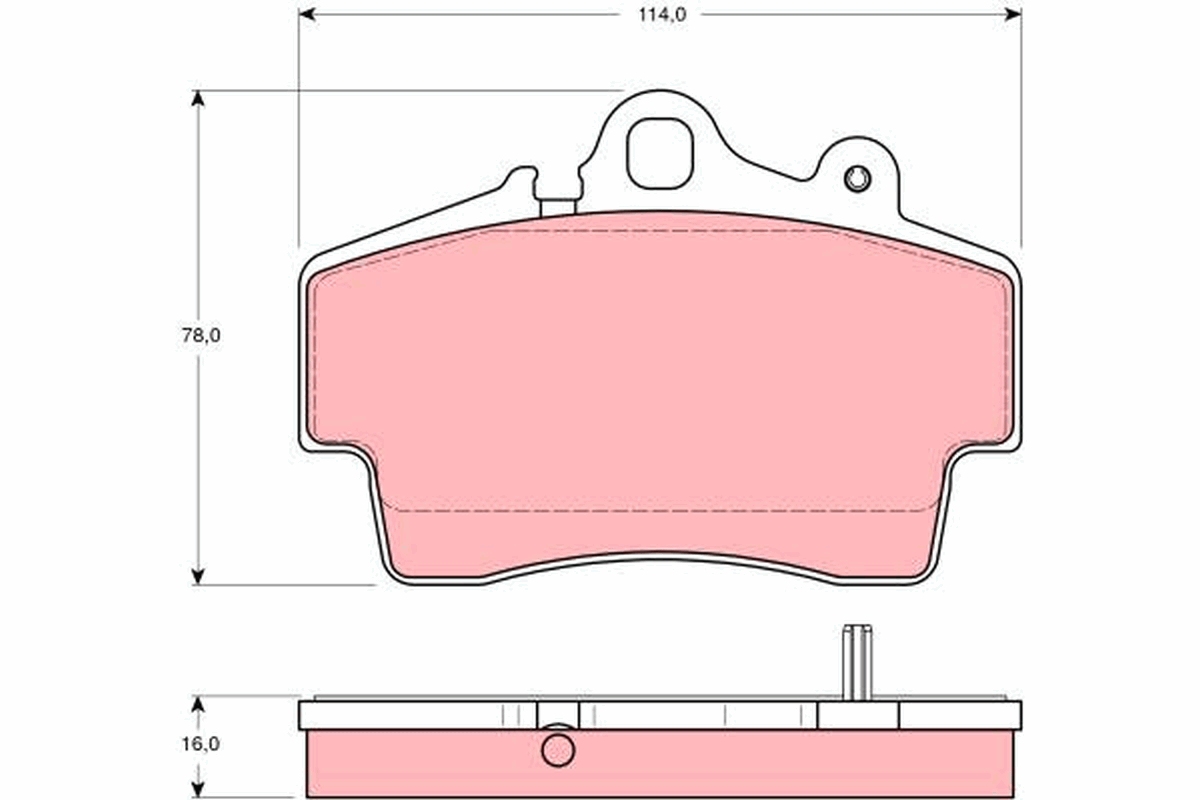 Placute frana TRW GDB1394