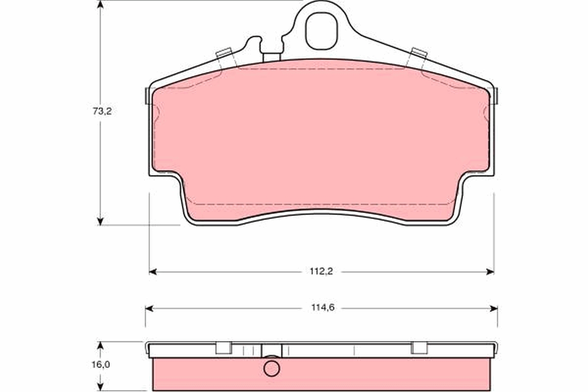 Placute frana TRW GDB1395