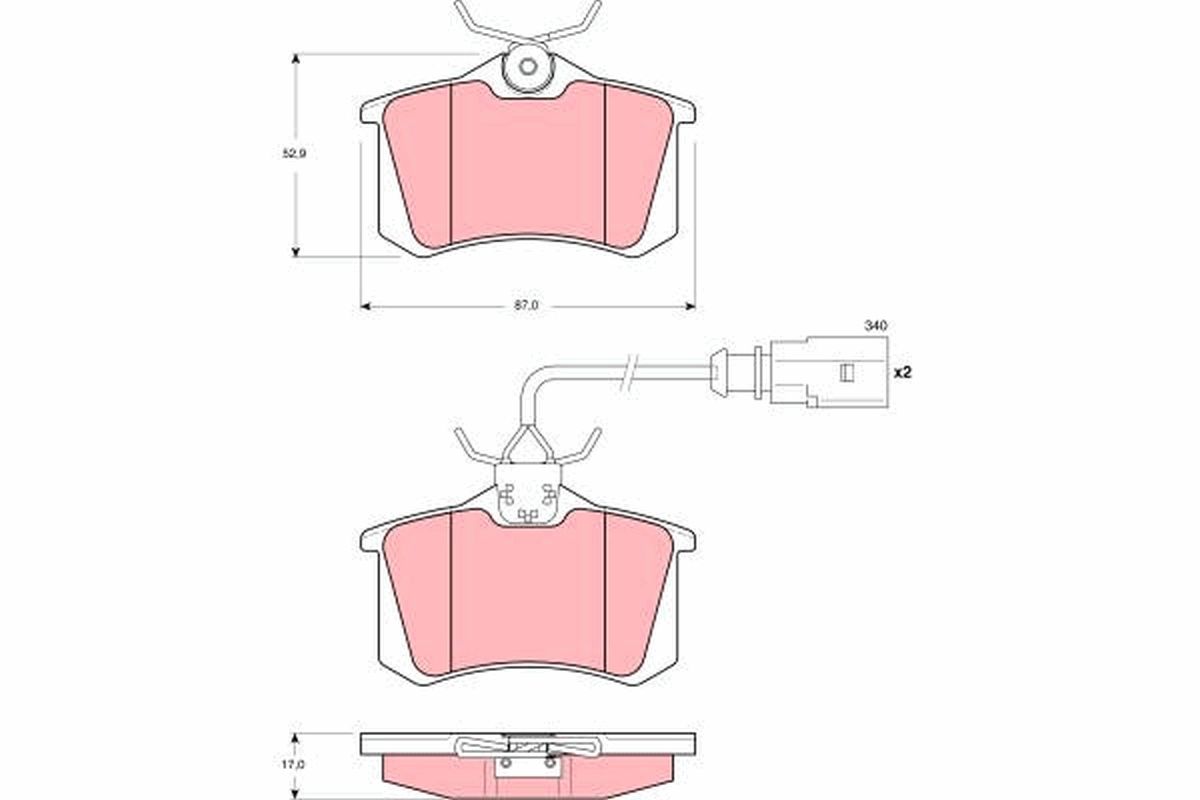 Placute frana TRW GDB1417