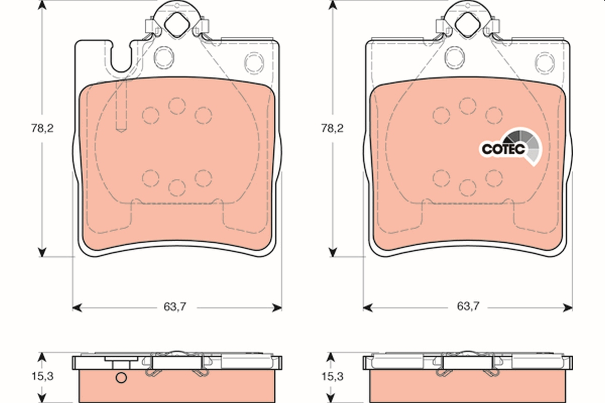 Placute frana TRW GDB1421