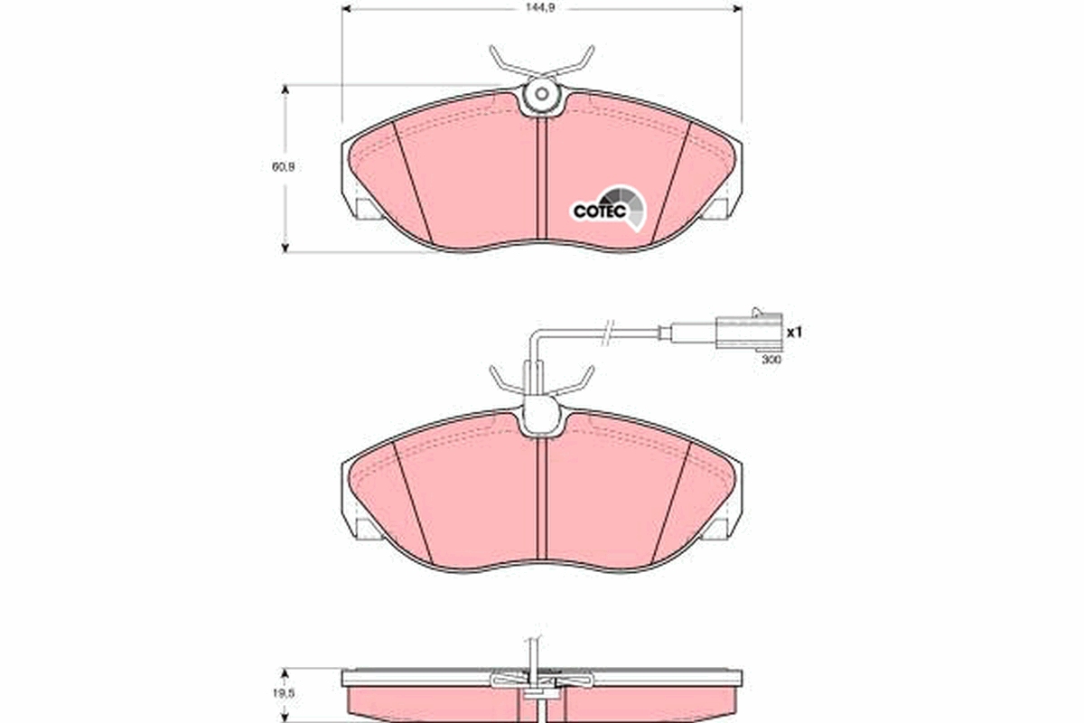 Placute frana TRW GDB1425