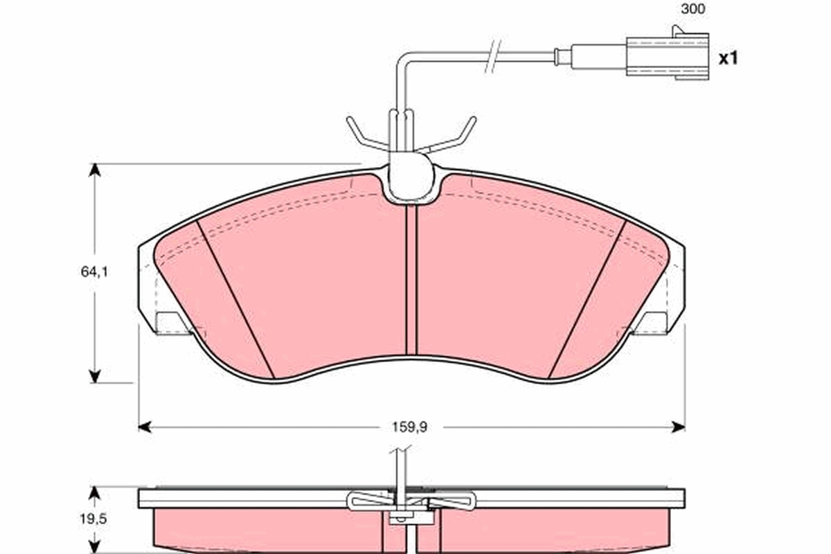 Placute frana TRW GDB1426