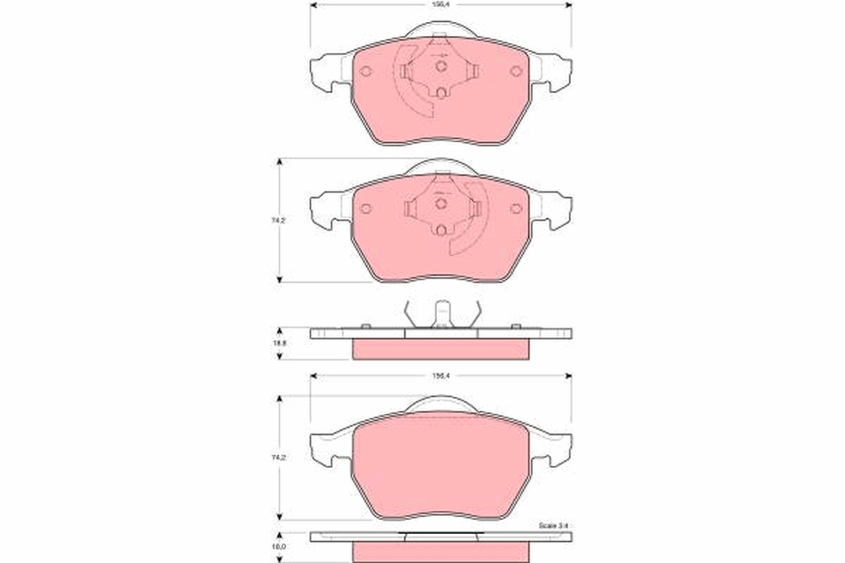 Placute frana TRW GDB1429