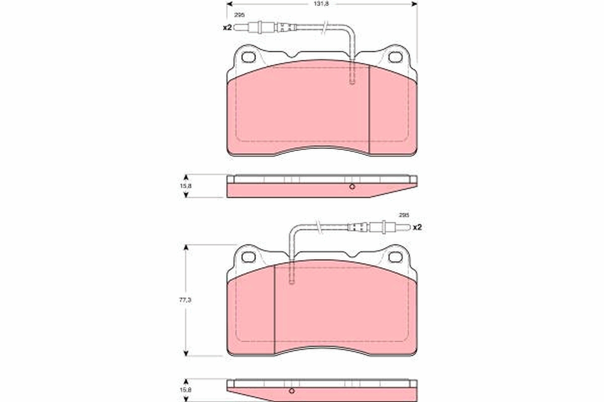 Placute frana TRW GDB1431