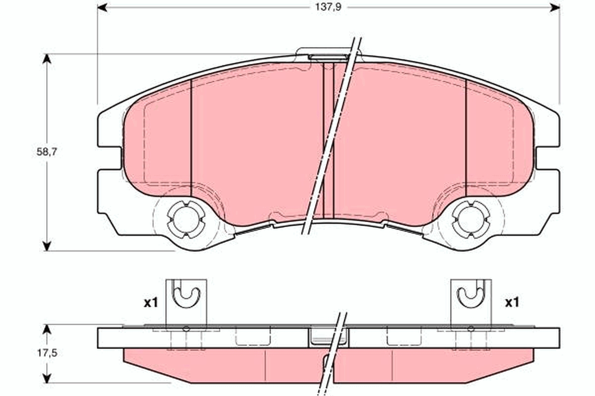 Placute frana TRW GDB1436