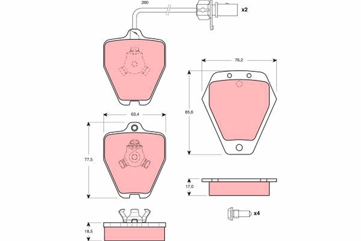 Placute frana TRW GDB1451