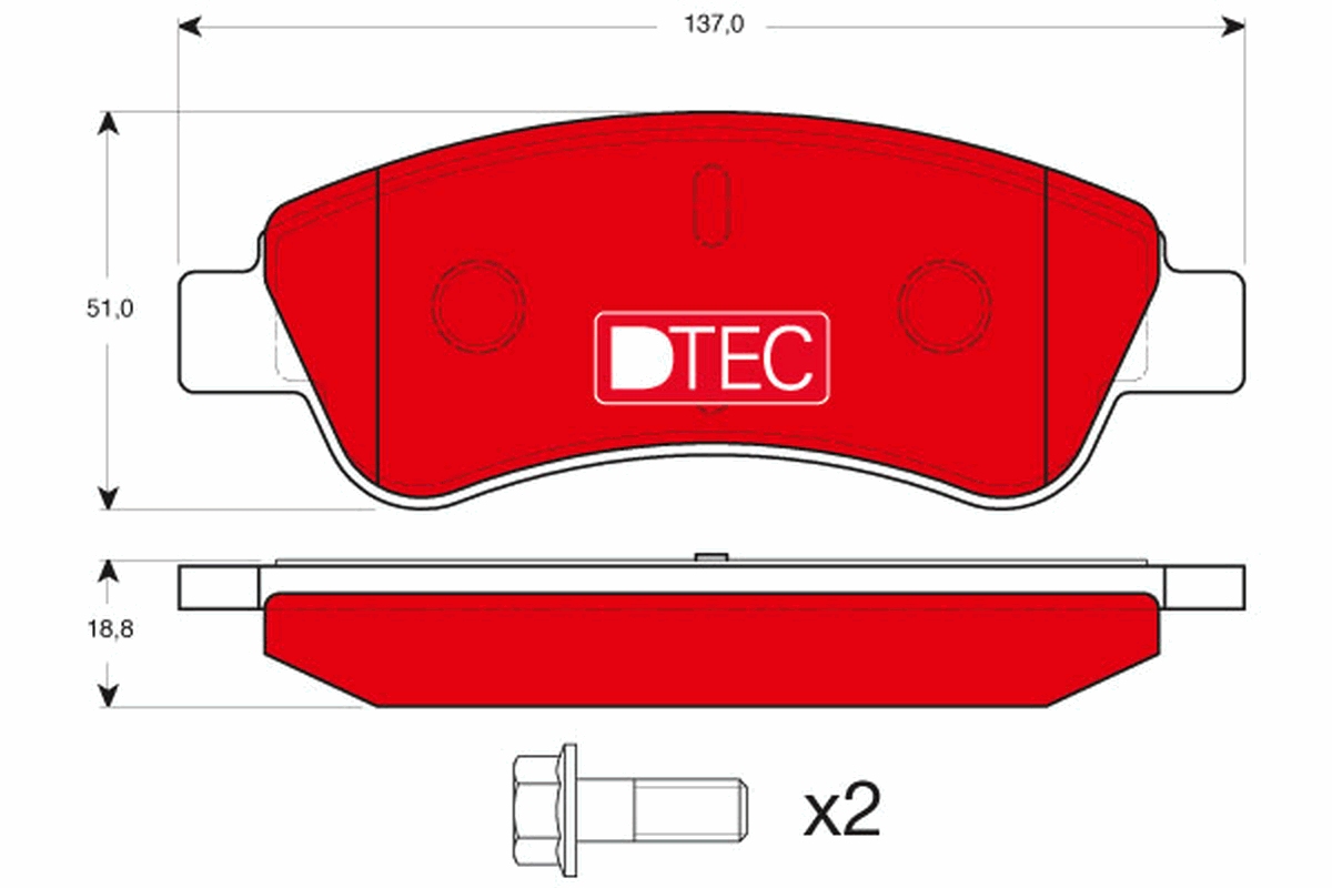 Placute frana TRW GDB1463DTE