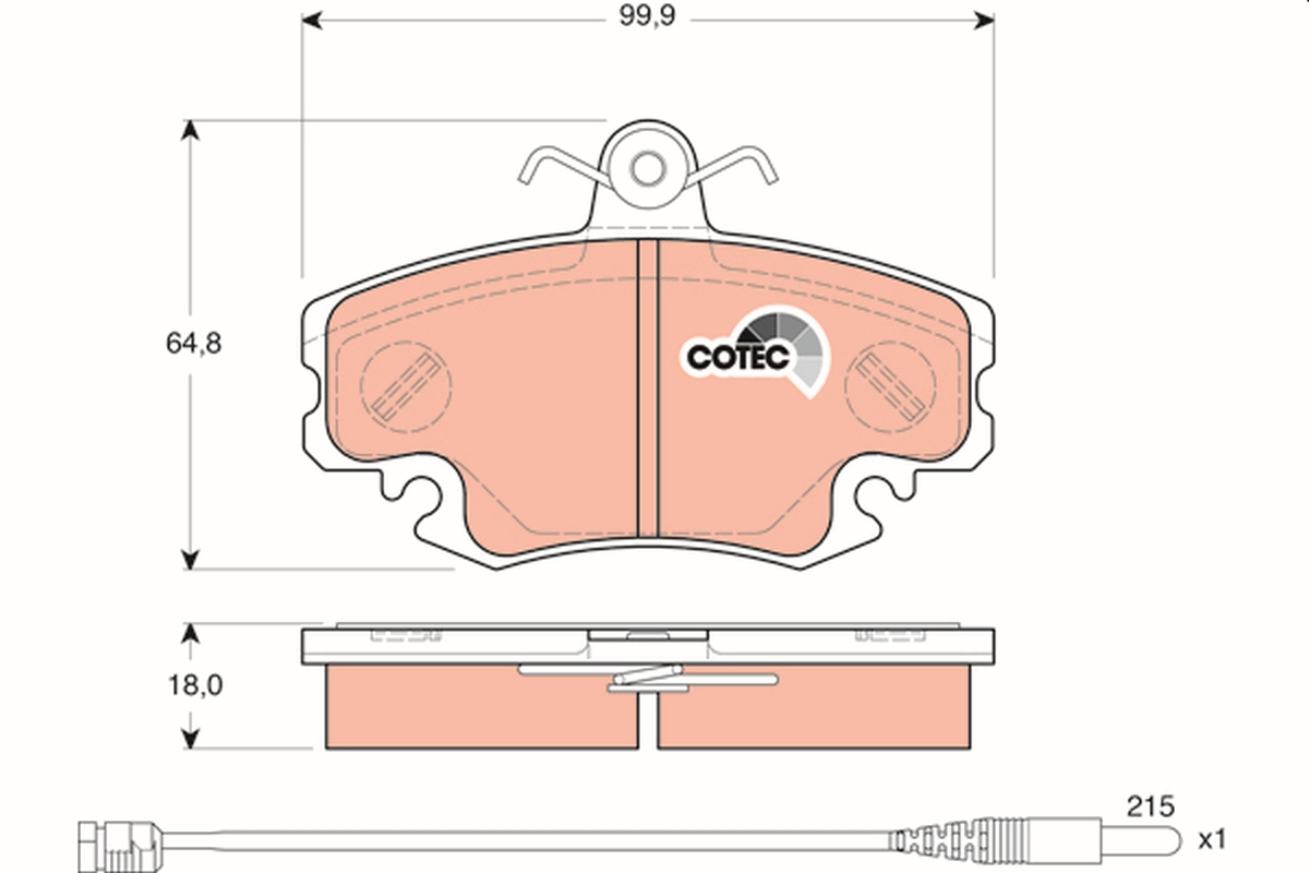 Placute frana TRW GDB1465