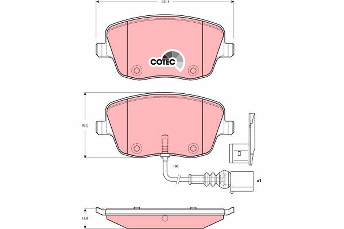 Placute frana TRW GDB1472