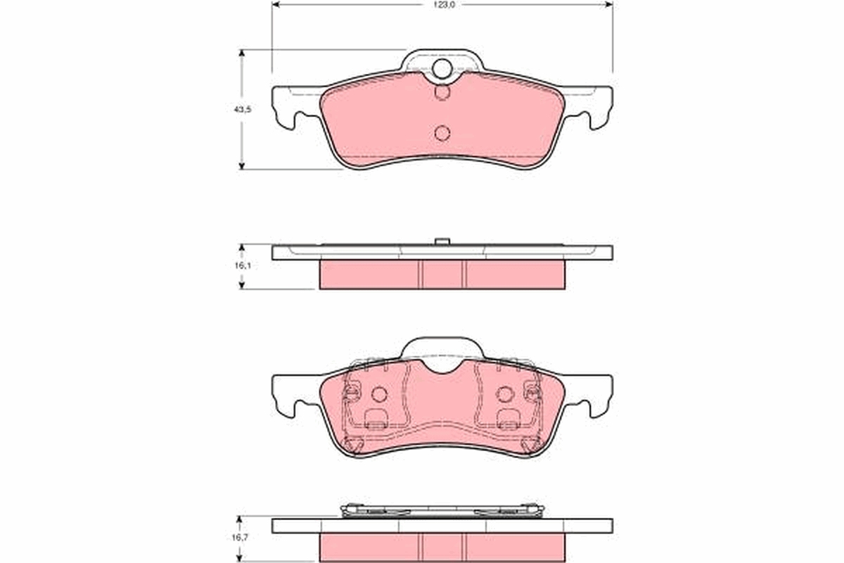 Placute frana TRW GDB1477