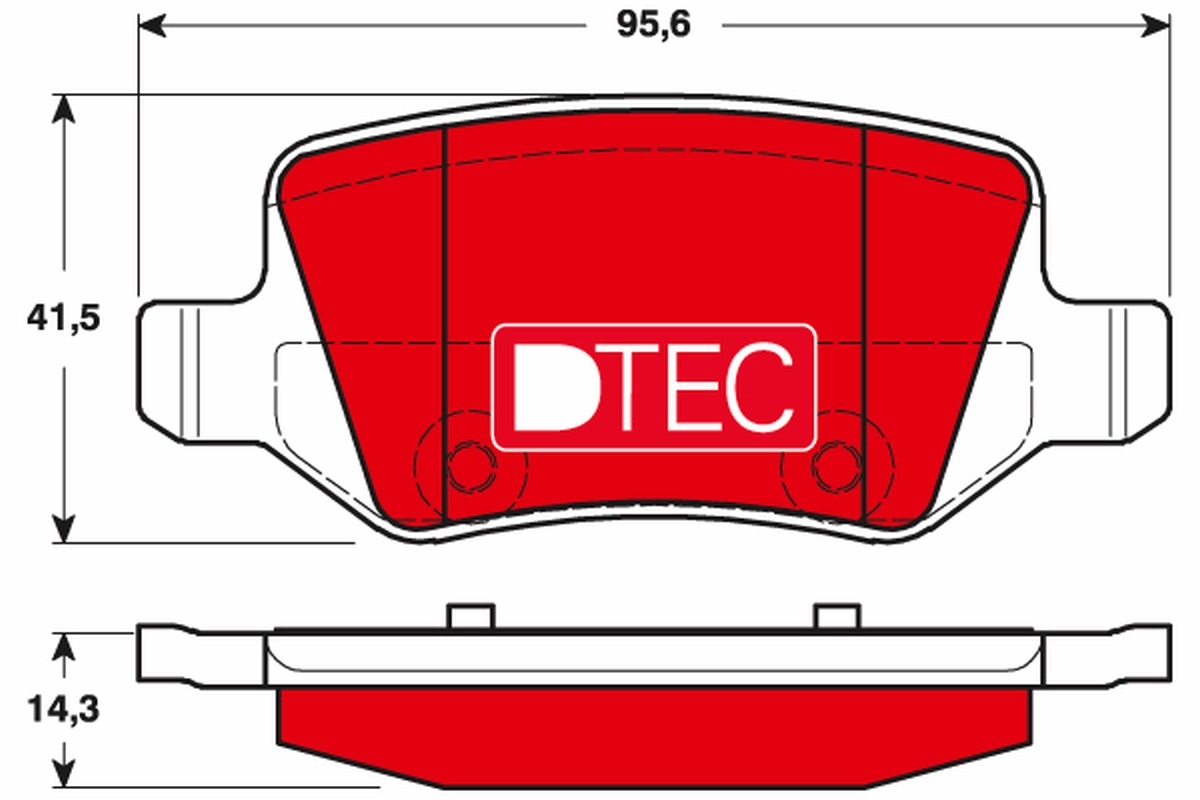 Placute frana TRW GDB1481DTE