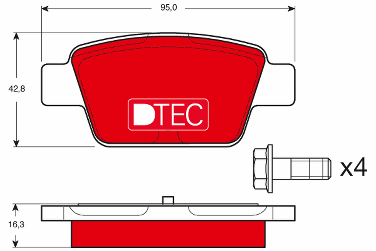 Placute frana TRW GDB1485DTE