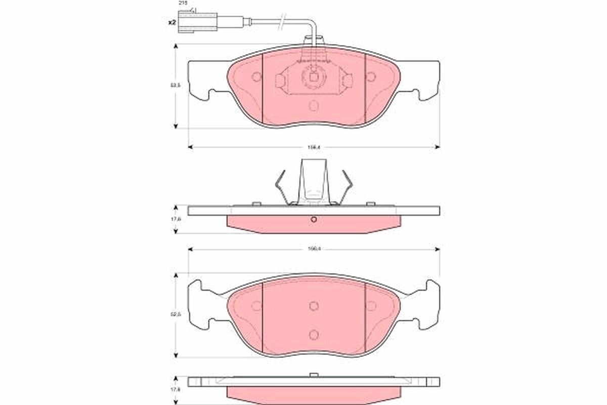 Placute frana TRW GDB1486