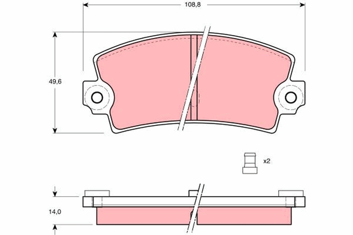 Placute frana TRW GDB149