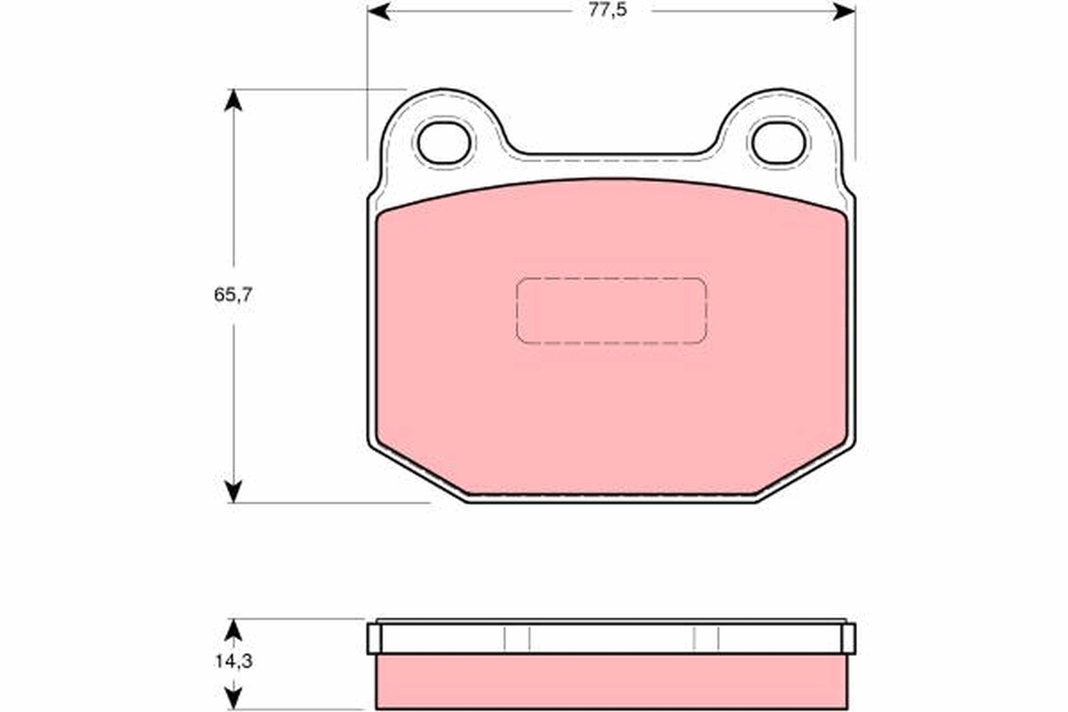 Placute frana TRW GDB1493