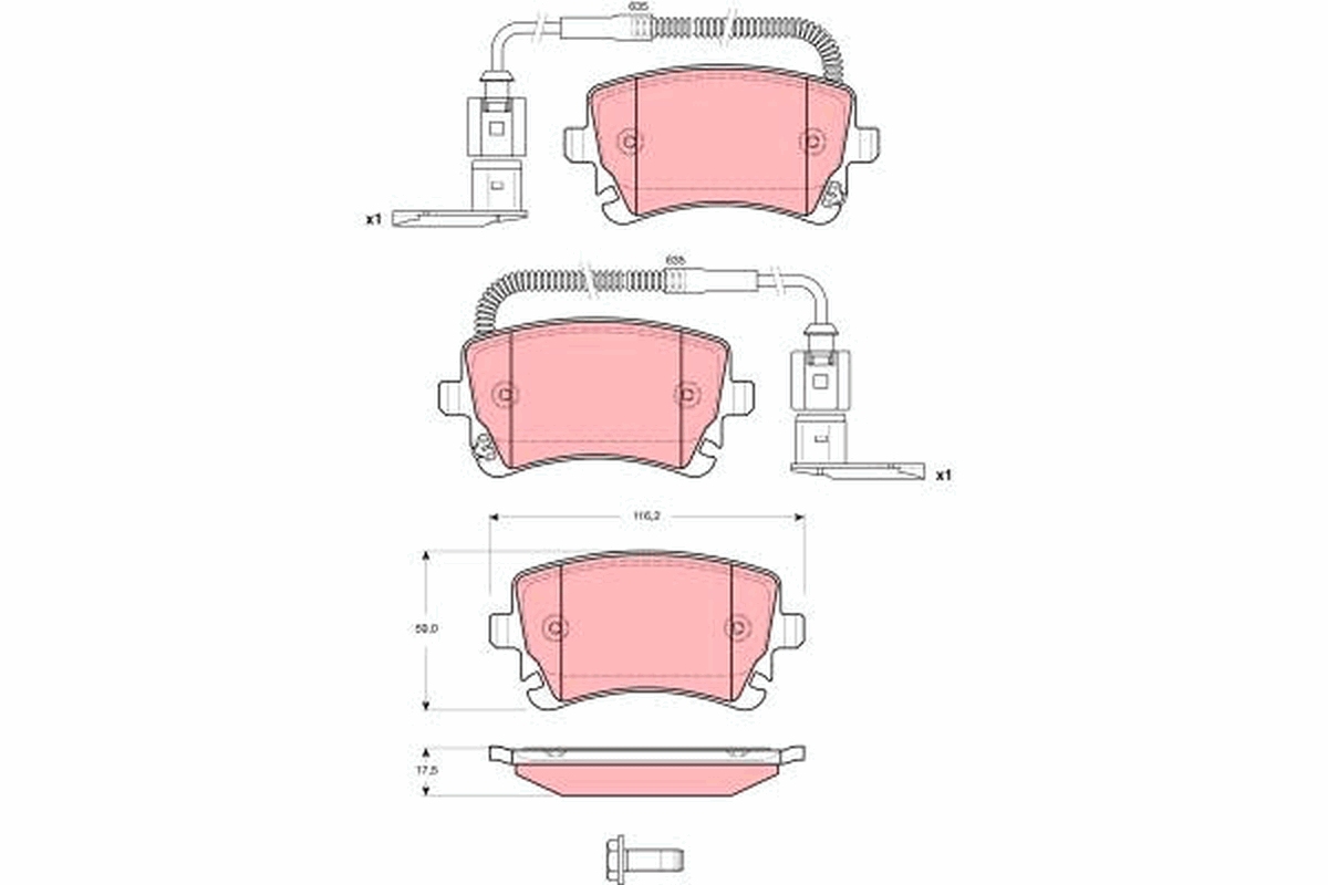 Placute frana TRW GDB1508