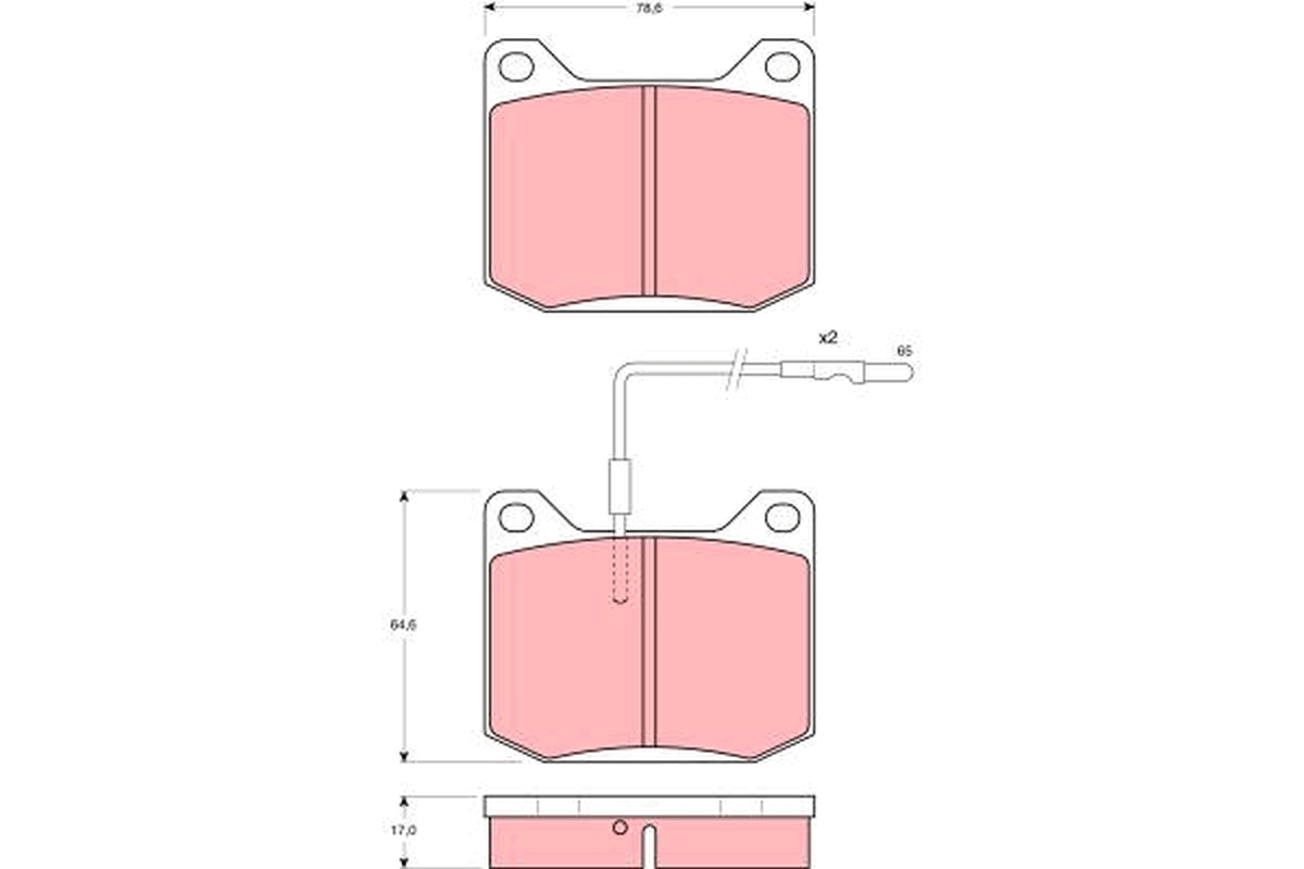 Placute frana TRW GDB151