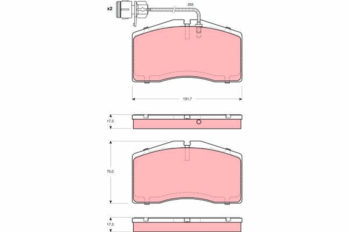 Placute frana TRW GDB1523