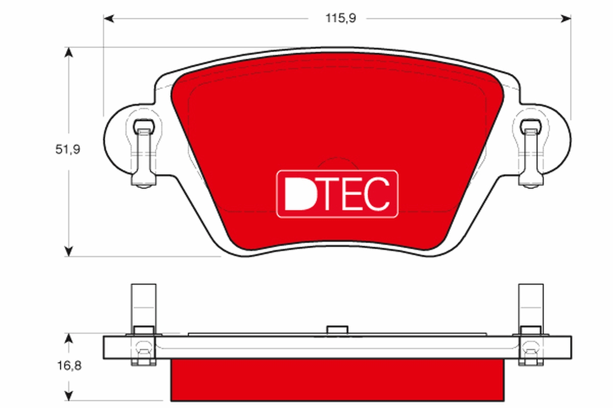 Placute frana TRW GDB1525DTE