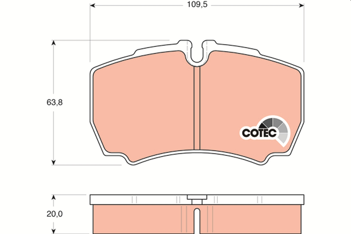 Placute frana TRW GDB1535