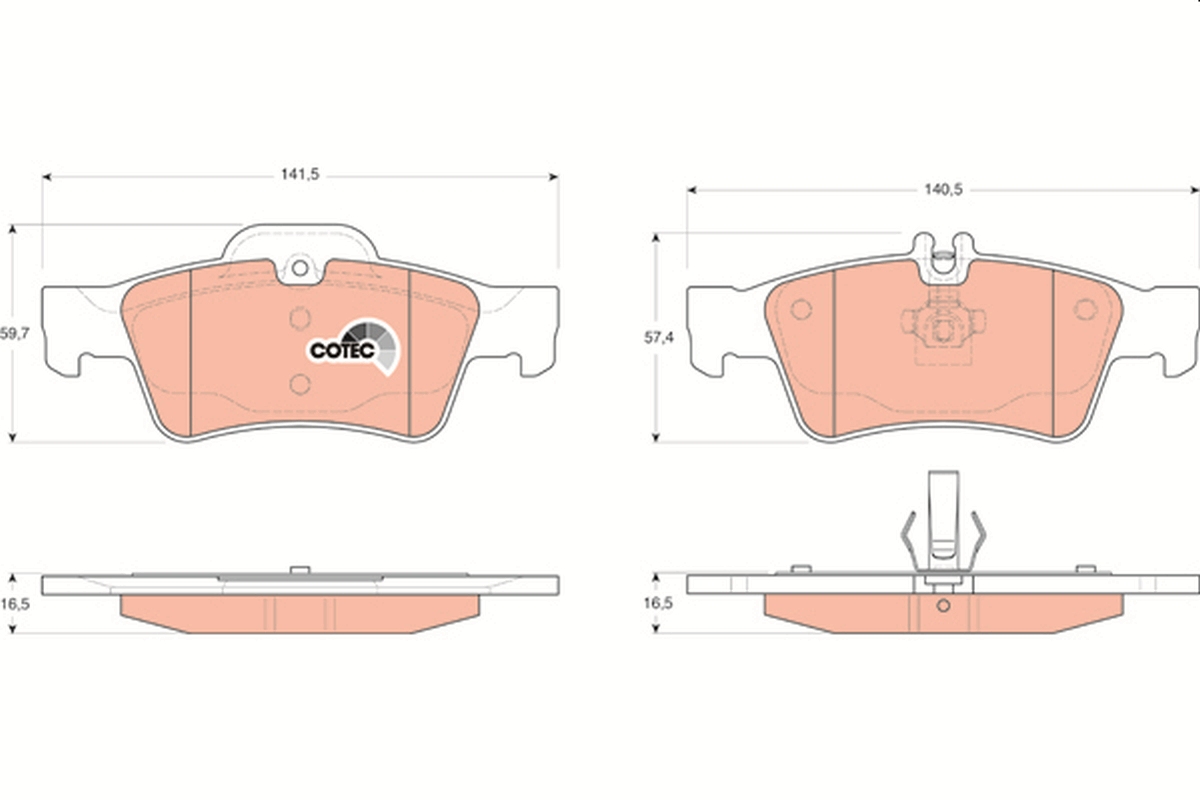 Placute frana TRW GDB1546