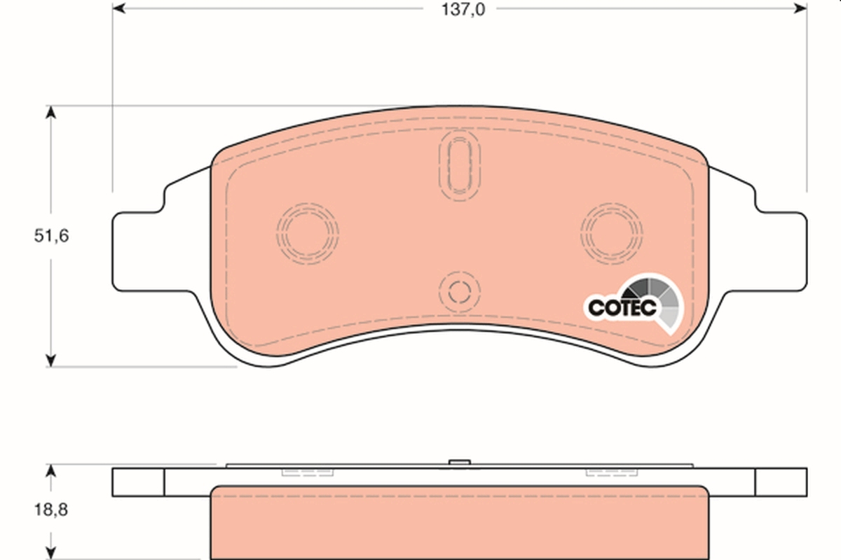 Placute frana TRW GDB1563